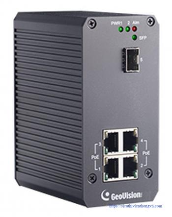 Geovision GV-POE0410-E 4-port Gigabit 802.3at PoE Switch