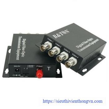 Chuyển đổi Quang-điện Video và Audio 4 kênh Converter BTON BT-4V1D1A↑↓F-T/R