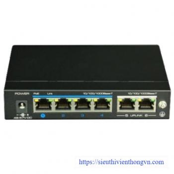 4-Port 10/100/1000Mbps PoE Switch IONNET IGE-604 (60)