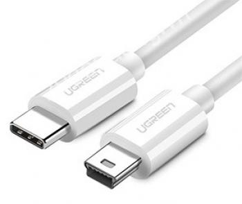 Cáp chuyển USB type-C ra Mini USB 1.5 Mét UGREEN 40418 (Màu trắng)