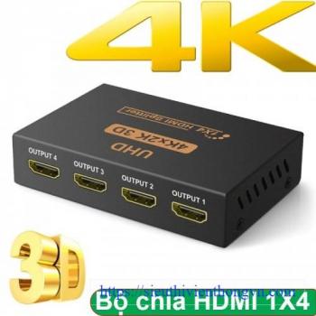 Bộ chia HDMI 1.4 4K-30Hz 3D 1 ra 4 