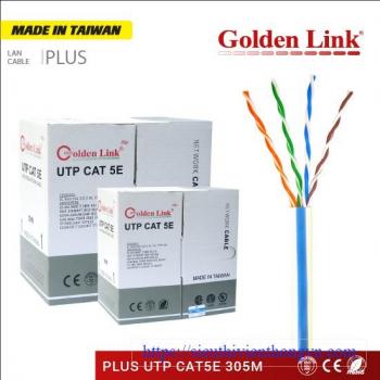 Cáp mạng CAT.5E UTP đồng nguyên chất Golden Link (GL01009)