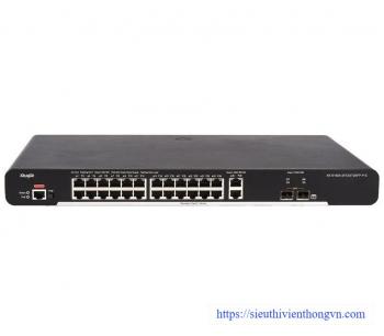 24-port 10/100Base-T Managed PoE Switch RUIJIE XS-S1920-24T2GT2SFP-LP-E
