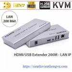 KVM HDMI Extender Over Ethernet 200M