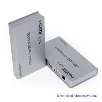 KVM HDMI Extender Over Ethernet 200M 