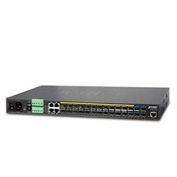 24-Port 100/1000BASE-X SFP + 4-Port 10G SFP+ Metro Ethernet Switch PLANET MGSW-28240F