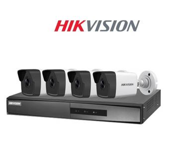 POE KIT TRỌN BỘ (4 CAMERA + 1 Đầu ghi) HKVISION NK42E0H-L