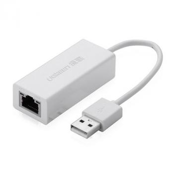 Cáp USB to Lan 2.0 cho Macbook, pc, laptop hỗ trợ Ethernet 10/100 Mbps chính hãng Ugreen 20253