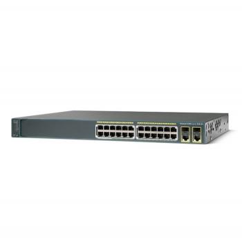 24-Port 10/100 (8 PoE) + 2 T/SFP LAN Base Switch Cisco WS-C2960+24LC-L
