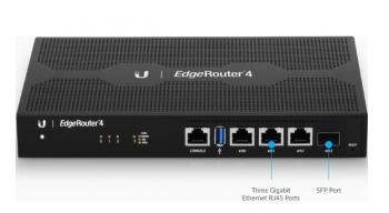 4-Port Gigabit with 1 SFP Port Router Ubiquiti EdgeRouter 4