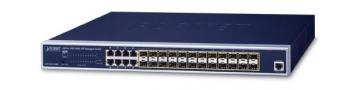 24-port 100/1000X SFP + 8-port Shared TP Managed Switch + AC/DC Power PLANET GS-5220-16S8CR