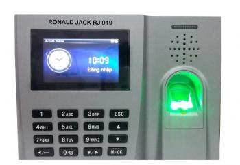 Máy chấm công vân tay và thẻ cảm ứng RONALD JACK RJ 919