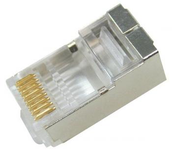 Đầu nối bọc kim loại chống nhiễu RJ-45 Dintek CAT.5e FTP Modular plug (1501-88054)