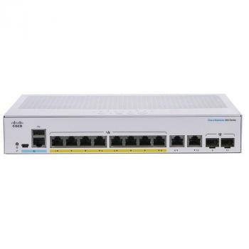 10-Port Gigabit Ethernet PoE Managed Switch CISCO CBS350-8P-2G-EU