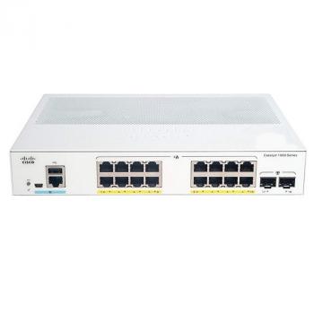 16-port Gigabit Ethernet + 2-port 1G SFP Uplinks Switch Cisco C1000-16T-E-2G-L