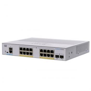 18-Port Gigabit Ethernet PoE Managed Switch CISCO CBS350-16P-E-2G-EU