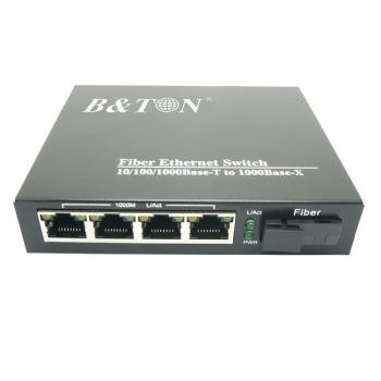 Chuyển đổi Quang-Điện Media Converter Unmanaged Fiber Switch BTON BT-914SM-20A/B