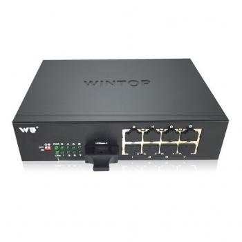 8-port 10/100Base-T(X)+1-port 1000Base-F(X) PoE Switch WINTOP YT-DS109-1GF8T-AF