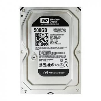Ổ cứng HDD WD Black 500GB SATA 3 – WD5003AZEX (3.5 inch, SATA, 64MB Cache, 7200RPM, Màu đen)