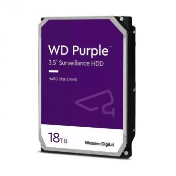 Ổ cứng HDD WD Purple 18TB WD180PURZ (3.5 inch, SATA 3, 512MB Cache,7200PRM, Màu tím)
