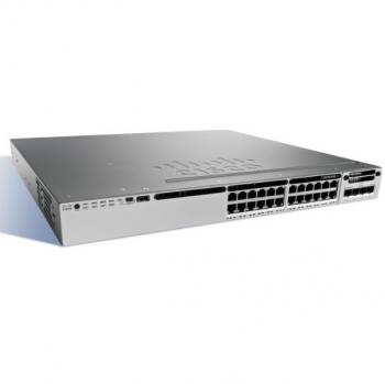 24-Port 10/100/1000 Ethernet PoE+ Switch Cisco Catalyst WS-C3850-24P-E