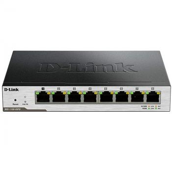 8-port UTP 10/100/1000Mbps Layer 2 Lite EasySmart Switches PoE D-Link DGS-1100-08PD/E