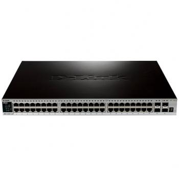 48-Port PoE Gigabit L2 Stackable Managed + 4-Port SFP+ Switch D-Link DGS-3420-52P/E