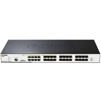 16 SFP + 8 10/100/1000BASE-T/SFP ports Switch D-Link DGS-3120-24SC-DC/USI