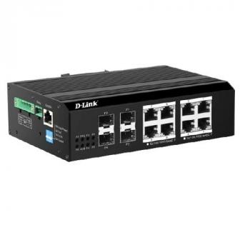 8-port Layer 2 Gigabit Industrial PoE Switch D-Link DIS-F2012PS-E