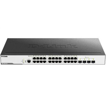 24-port 10/100/1000 Mbps + 4-port 10G SFP+ L2 Gigabit Managed Switch D-Link DGS-3000-28X