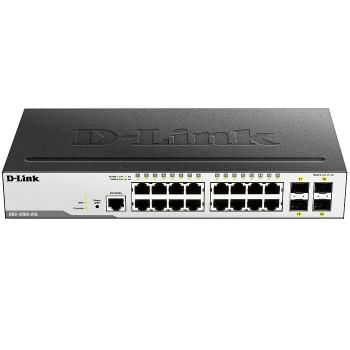 16-port 10/100/1000 BaseT + 4-port SFP L2 Gigabit Managed Switch D-Link DGS-3000-20L