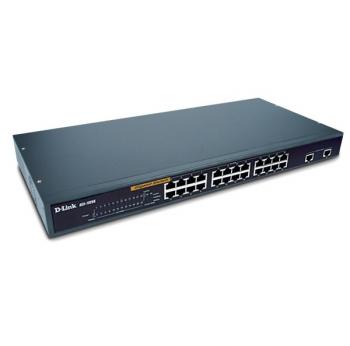24-port Ethernet, 2-port Gigabit Switch D-Link DES-1026G