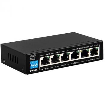 4-Port 10/100/1000 PoE Switch D-Link DGS-F1006P-E