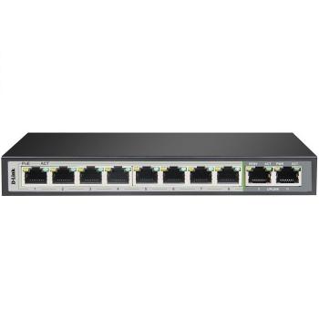 8-Port 10/100/1000Mbps PoE Switch D-Link DGS-F1010P