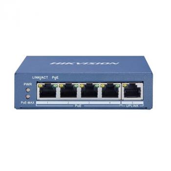 4-Port Gigabit Unmanaged PoE Switch HIKVISION DS-3E0505P-E/M