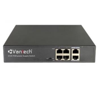 4-Port 10/100Mbps PoE Switch VANTECH VPS-04