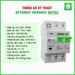 Aptomat Đo Năng Lượng Hunonic Notec – Điều khiển từ xa bằng Wifi