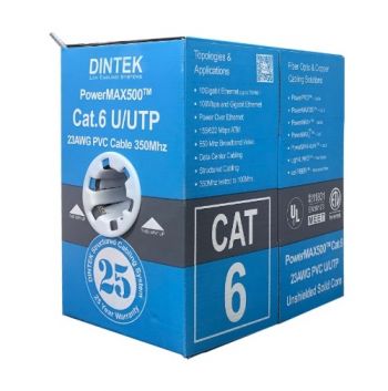 Cáp mạng Dintek CAT.6 UTP (1101-04032, 305 mét/thùng)