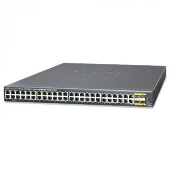 48 Port 10/100/1000BASE-T + 4 Port 100/1000BASE-X SFP Switch PLANET GS-4210-48T4S